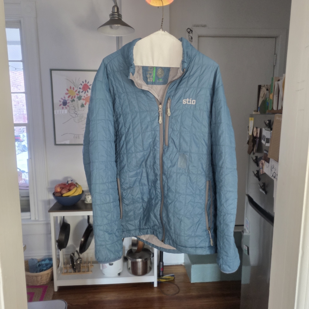 Stio Blue Down Jacket